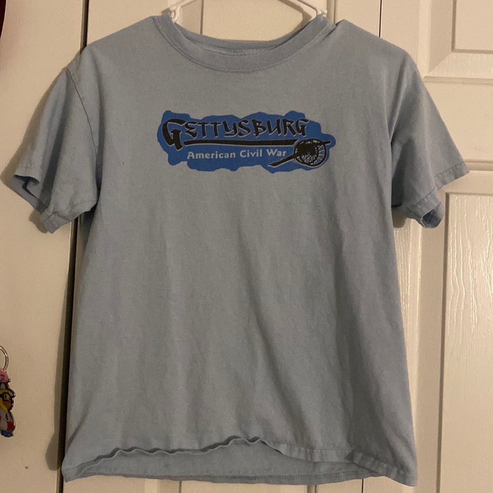 Light blue gettysburg t-shirt